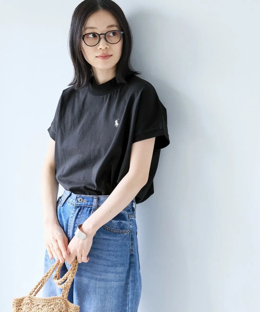 RL微高領刺繡Tee |6色入 - HLY & CHOCCICO