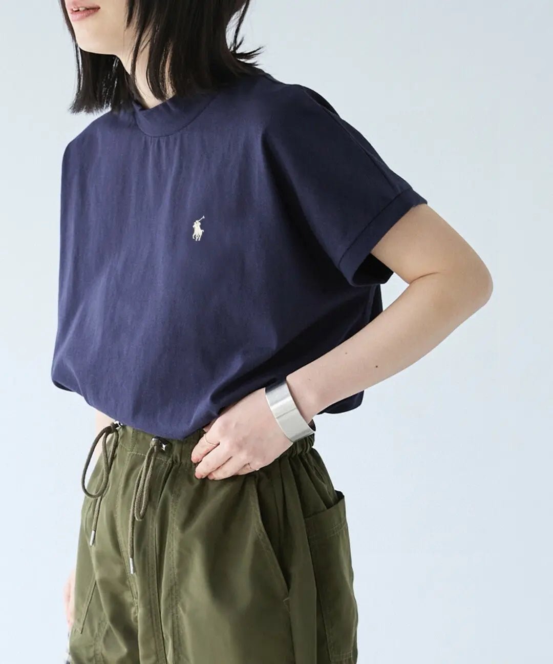 RL微高領刺繡Tee |6色入 - HLY & CHOCCICO