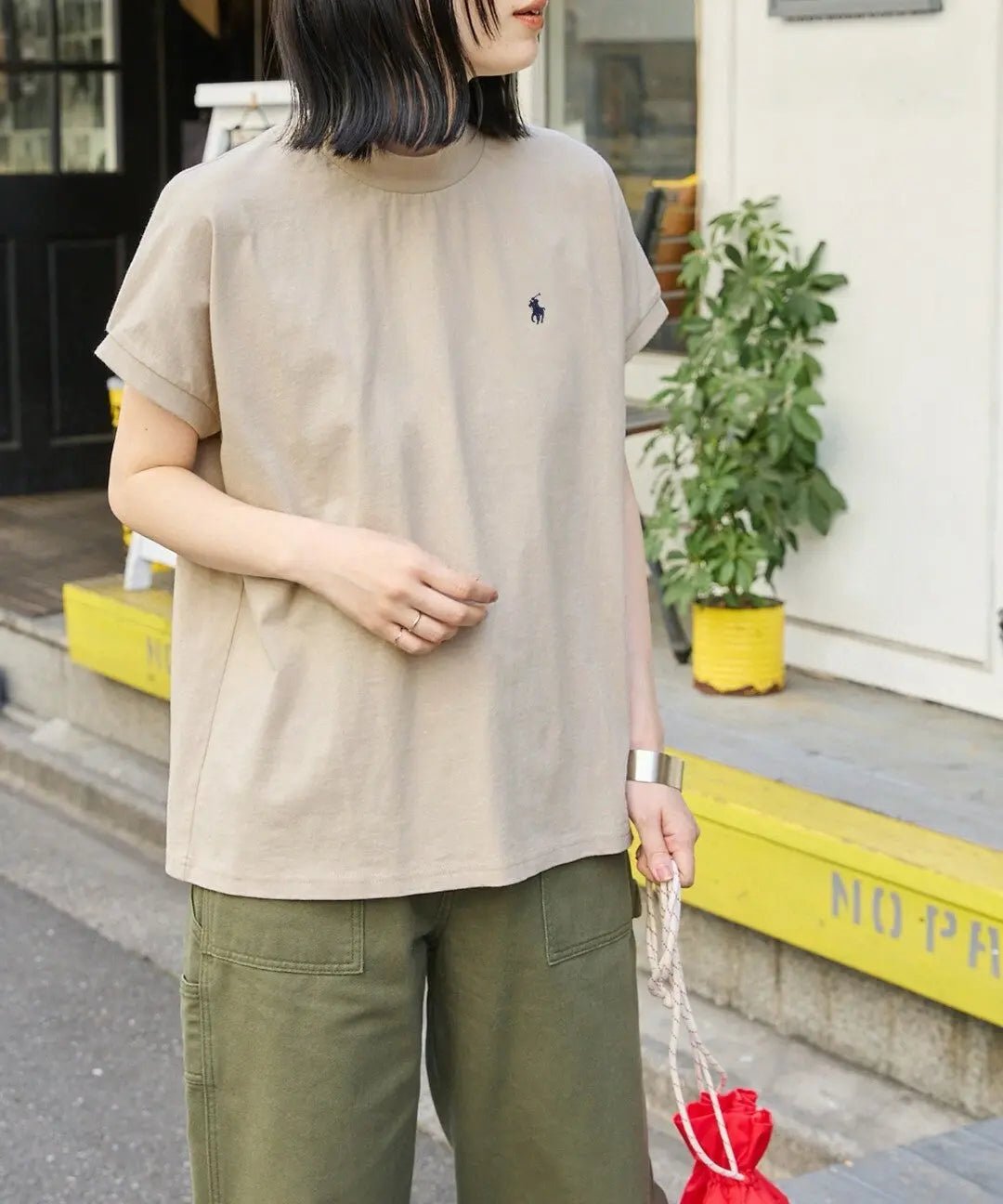 RL微高領刺繡Tee |6色入 - HLY & CHOCCICO