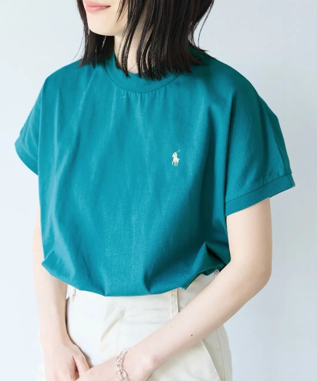 RL微高領刺繡Tee |6色入 - HLY & CHOCCICO
