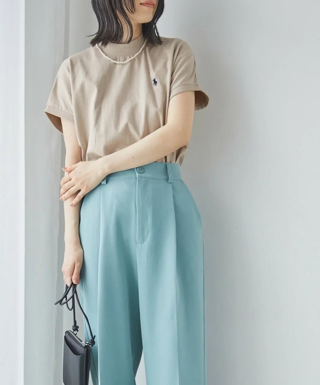 RL微高領刺繡Tee |6色入 - HLY & CHOCCICO