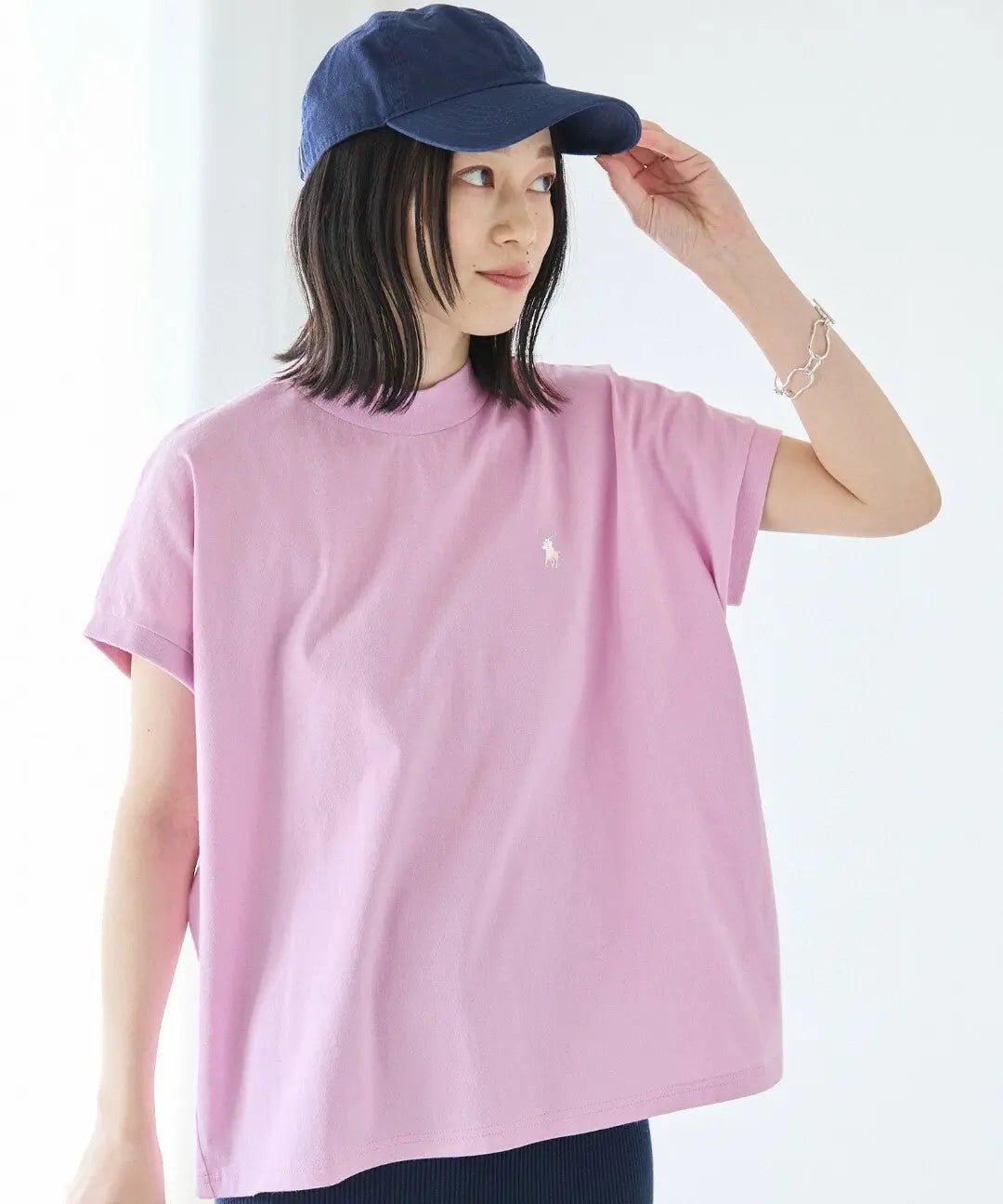 RL微高領刺繡Tee |6色入 - HLY & CHOCCICO