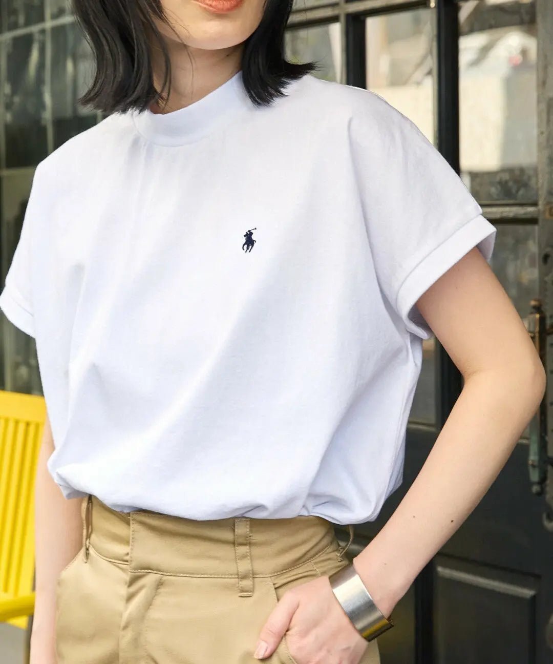 RL微高領刺繡Tee |6色入 - HLY & CHOCCICO