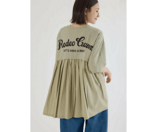日本直送Rode Crown Back Gathered Docking T-Shirt - HLY & CHOCCICO