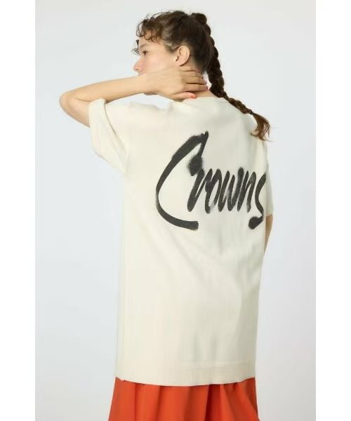 日本直送Rode Crown Spray Logo Knit Dress - HLY & CHOCCICO