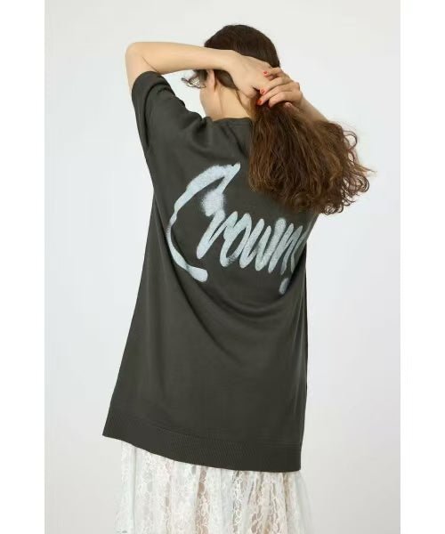 日本直送Rode Crown Spray Logo Knit Dress - HLY & CHOCCICO