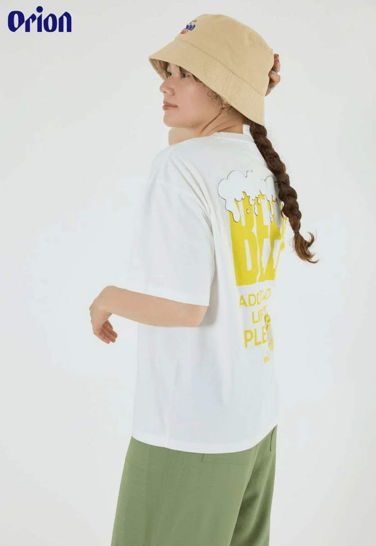 日本直送Rodeo Crowns OrionBeer x RCS Pocket Beer Tee - HLY &amp; CHOCCICO