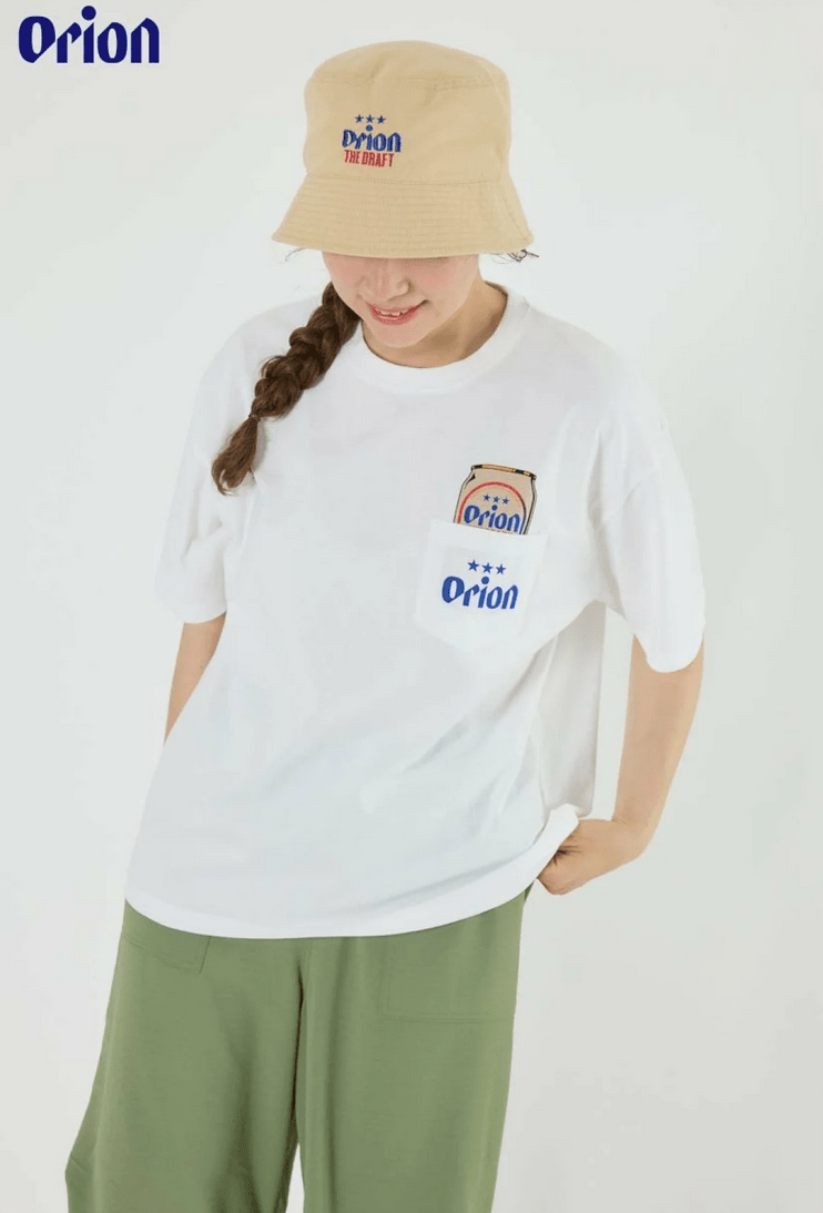日本直送Rodeo Crowns OrionBeer x RCS Pocket Beer Tee - HLY &amp; CHOCCICO