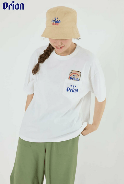 日本直送Rodeo Crowns OrionBeer x RCS Pocket Beer Tee - HLY &amp; CHOCCICO