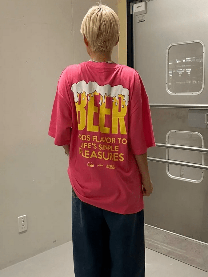 日本直送Rodeo Crowns OrionBeer x RCS Pocket Beer Tee - HLY &amp; CHOCCICO