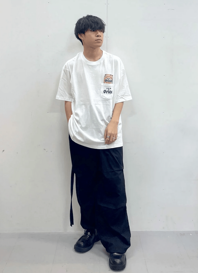 日本直送Rodeo Crowns OrionBeer x RCS Pocket Beer Tee - HLY &amp; CHOCCICO