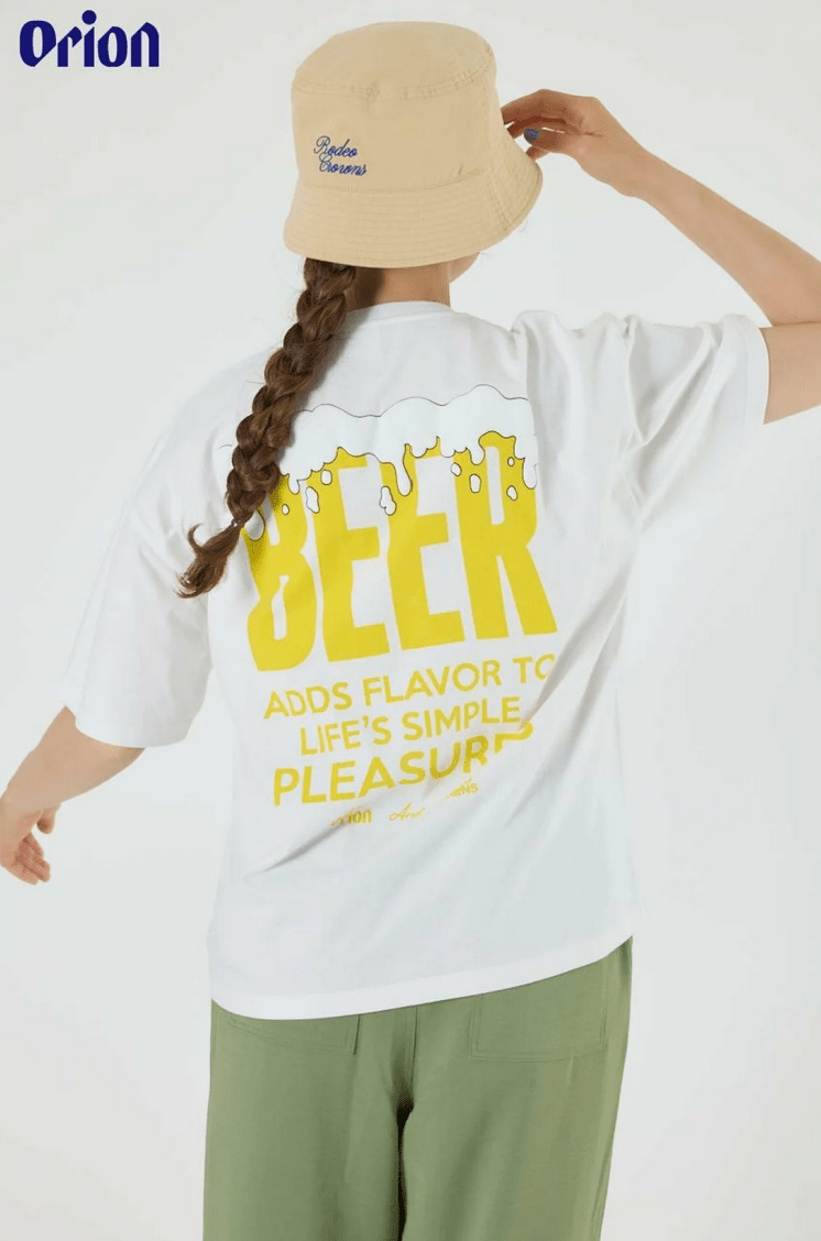 日本直送Rodeo Crowns OrionBeer x RCS Pocket Beer Tee - HLY &amp; CHOCCICO