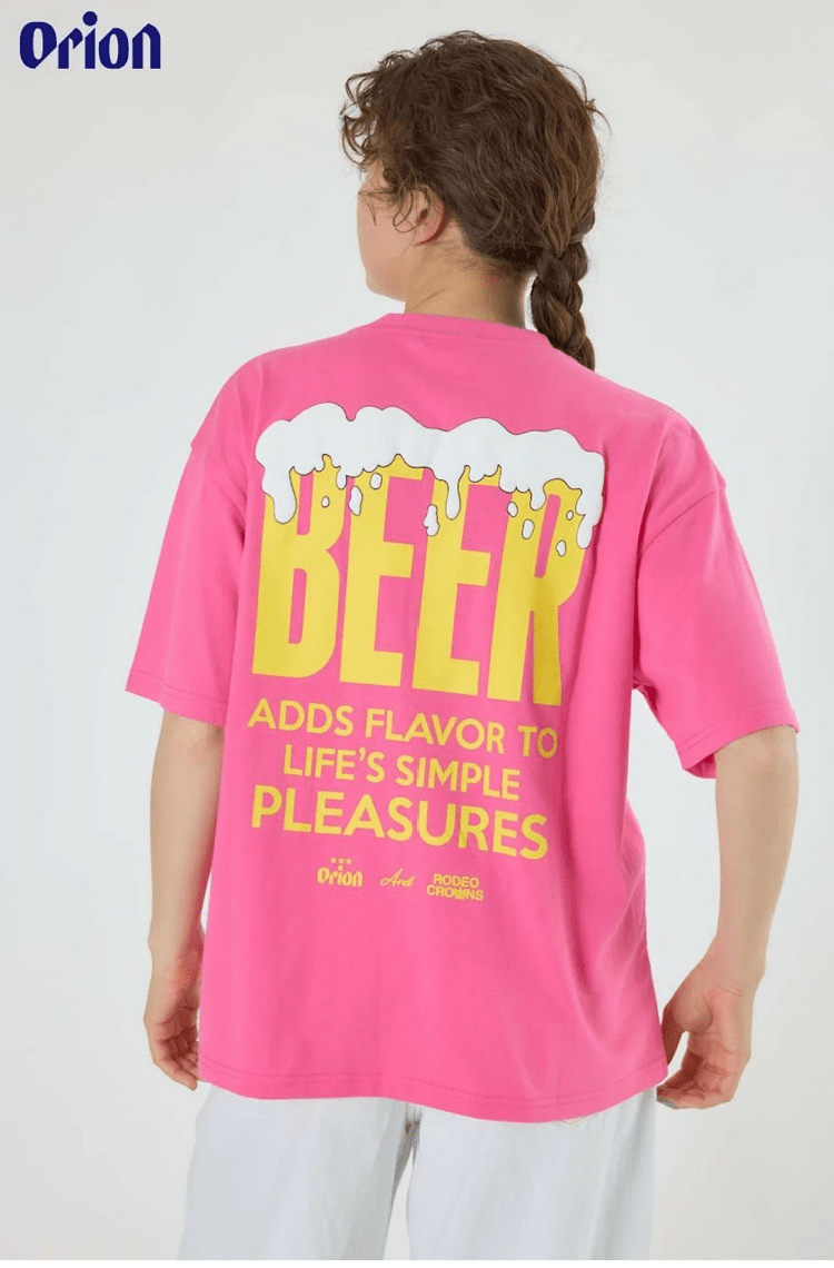 日本直送Rodeo Crowns OrionBeer x RCS Pocket Beer Tee - HLY &amp; CHOCCICO