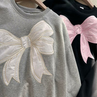 韓國潮牌RonRon bow sweatshirt - 2 Color - HLY & CHOCCICO