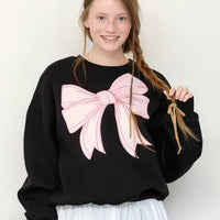 韓國潮牌RonRon bow sweatshirt - 2 Color - HLY & CHOCCICO