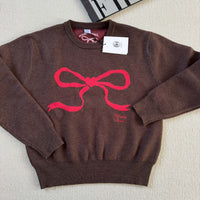 韓國潮牌RonRon 💕HEART RIBBON JACQUARD KNIT - HLY & CHOCCICO