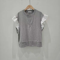 韓國直送Ruffled Elegance Tee - HLY & CHOCCICO