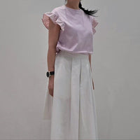 韓國直送Ruffled Elegance Tee - HLY & CHOCCICO