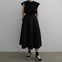 韓國直送Ruffled Elegance Tee - HLY & CHOCCICO