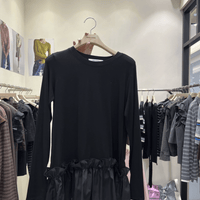 韓國直送Ruffled Hem Long Sleeve Top - HLY & CHOCCICO