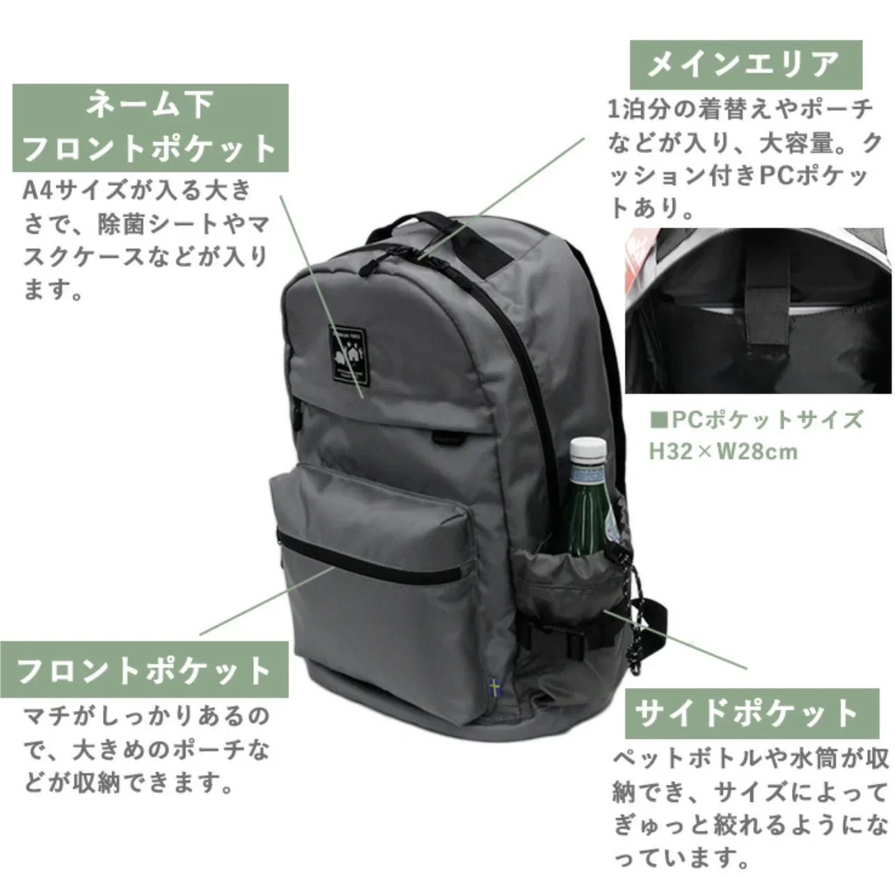 日本直送 SCANDINAVIAN FOREST Backpack - HLY &amp; CHOCCICO