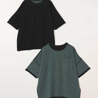 日本直送SHIPS any Cord Pile Reversible T-shirt - HLY & CHOCCICO