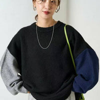 日本直送[限量版]Sleeve Crazy Over Knit Pullover - HLY & CHOCCICO