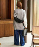 日本直送[限量版]Sleeve Crazy Over Knit Pullover - HLY & CHOCCICO