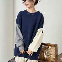 日本直送[限量版]Sleeve Crazy Over Knit Pullover - HLY & CHOCCICO