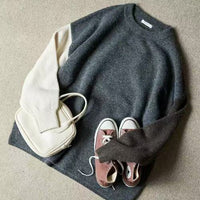 日本直送[限量版]Sleeve Crazy Over Knit Pullover - HLY & CHOCCICO