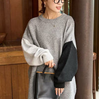 日本直送[限量版]Sleeve Crazy Over Knit Pullover - HLY & CHOCCICO