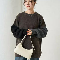 日本直送[限量版]Sleeve Crazy Over Knit Pullover - HLY & CHOCCICO