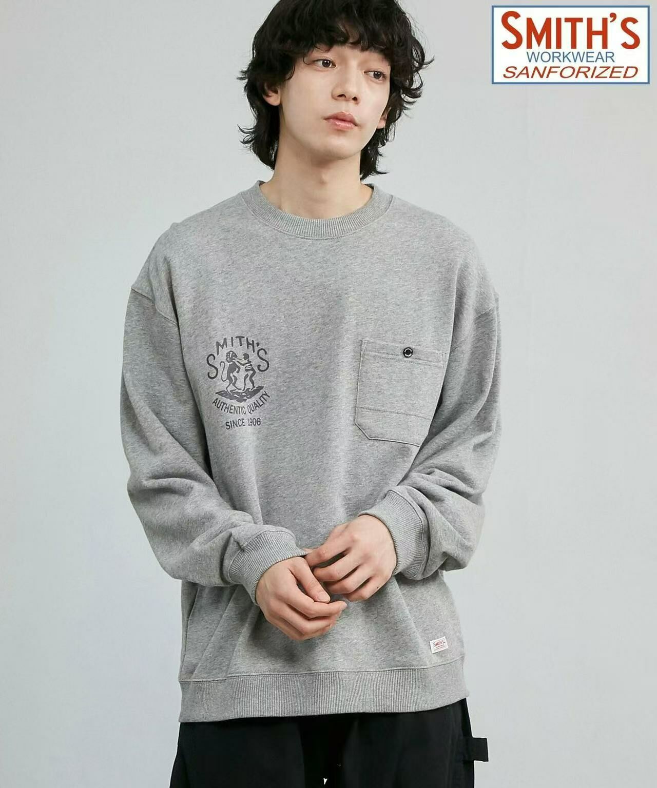 日本直送SMITH'S  Print Pocket Sweatshirt - HLY & CHOCCICO