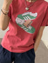 韓國直送Sneaker Love Graphic Tee - HLY & CHOCCICO