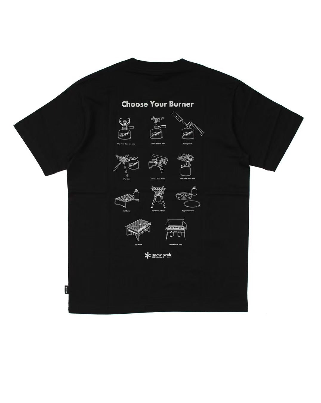 Snow peak Choose Your Burner Tee - HLY &amp; CHOCCICO