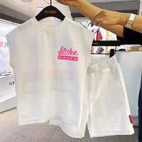 韓國南大門Strike Graphic Tee & Shorts Kids Set - HLY & CHOCCICO