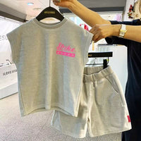 韓國南大門Strike Graphic Tee & Shorts Kids Set - HLY & CHOCCICO