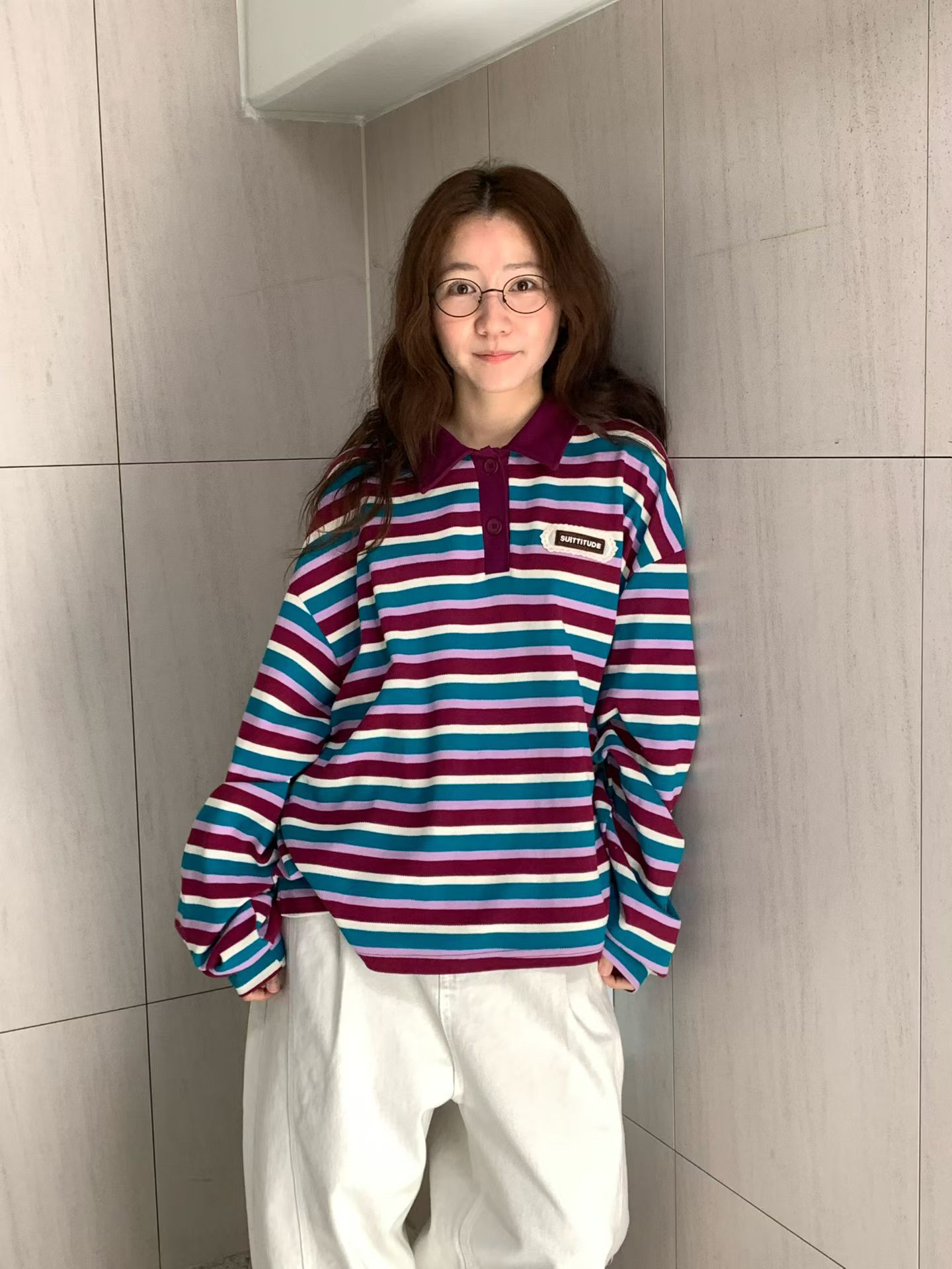 韓國直送Striped Polo Shirt 🎉👕 - HLY &amp; CHOCCICO