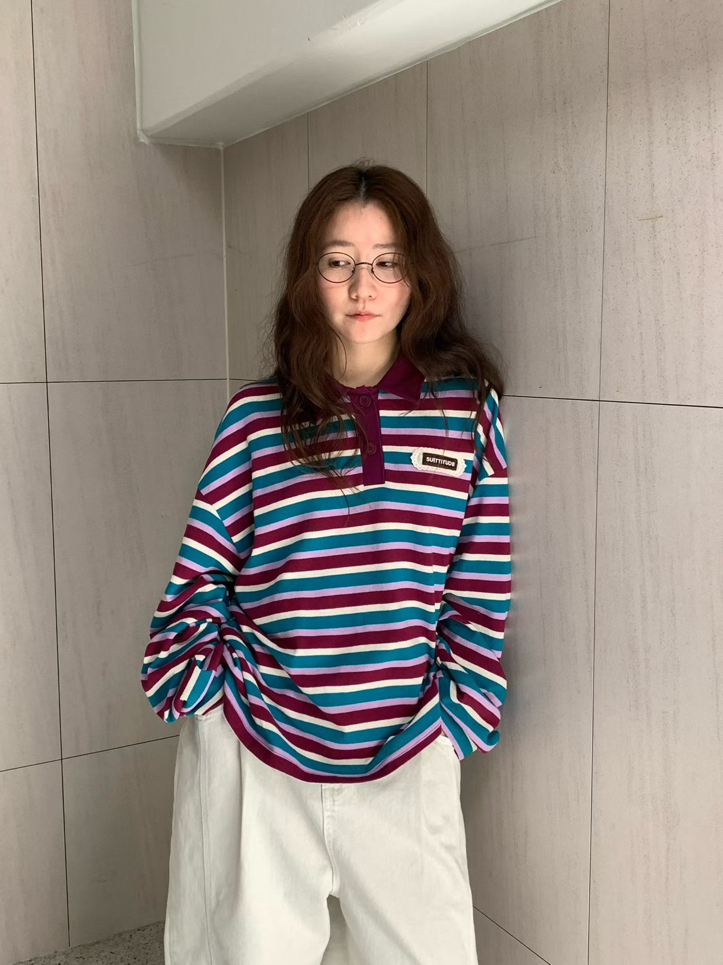 韓國直送Striped Polo Shirt 🎉👕 - HLY &amp; CHOCCICO