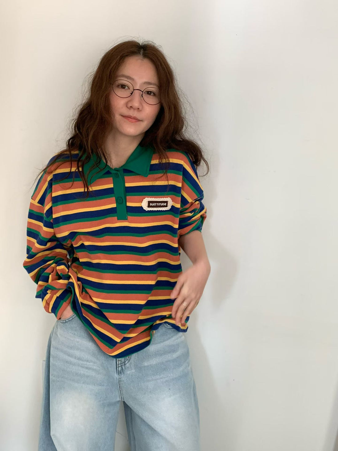 韓國直送Striped Polo Shirt 🎉👕 - HLY &amp; CHOCCICO