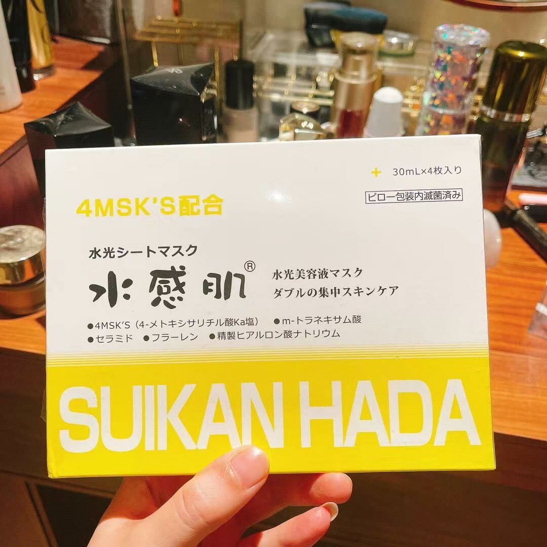 日本SUIKAN HADA 水感肌水光面膜 (4片) HLY & CHOCCICO