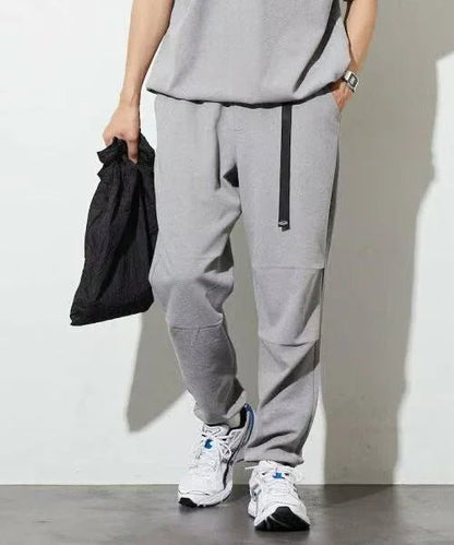 日本直送Summer Knit Relaxed Fit Waving Jogger Pants - HLY &amp; CHOCCICO