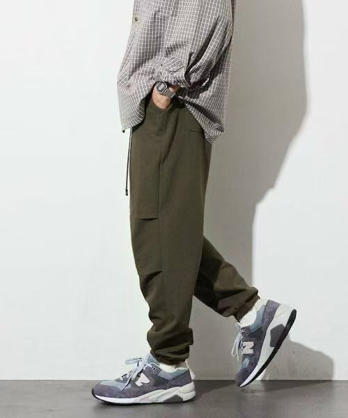日本直送Summer Knit Relaxed Fit Waving Jogger Pants HLY & CHOCCICO