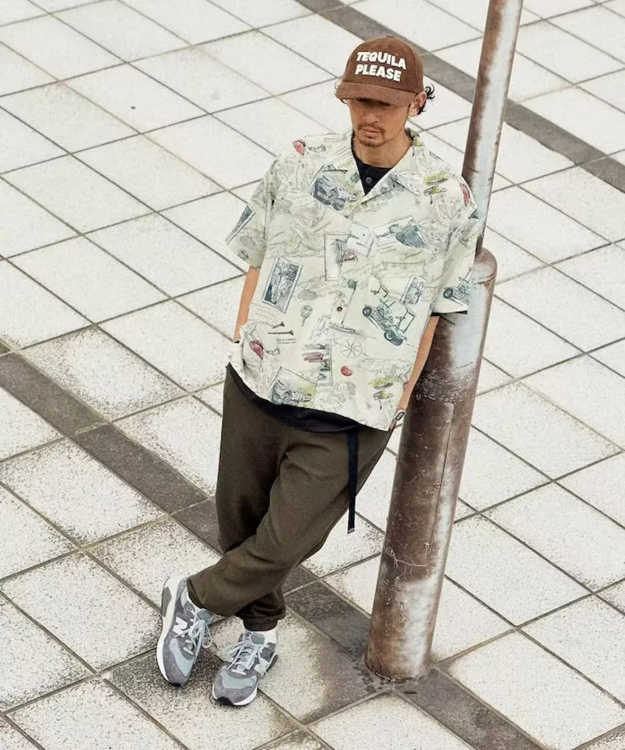 日本直送Summer Knit Relaxed Fit Waving Jogger Pants - HLY &amp; CHOCCICO