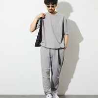 日本直送Summer Knit Relaxed Fit Waving Jogger Pants HLY & CHOCCICO