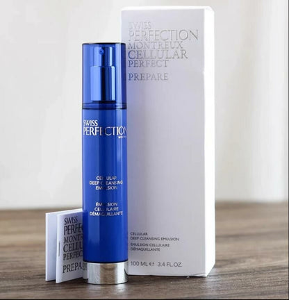 Swiss Perfection Cellular Deep Cleansing Emulsion 活細胞二合一深層潔膚卸妝乳液 100ml - HLY & CHOCCICO