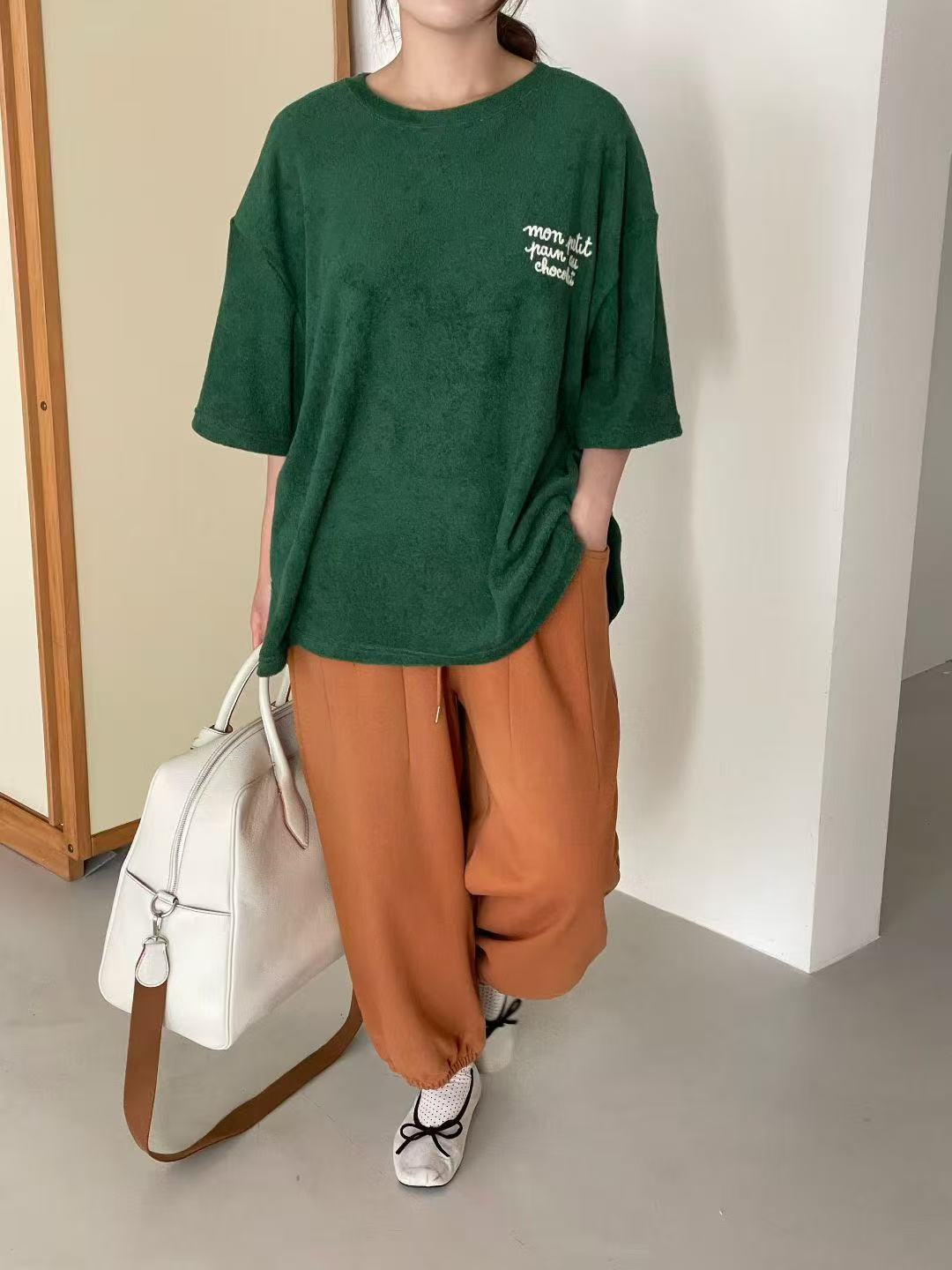 韓國直送Terry Cloth Tee HLY & CHOCCICO