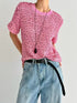 韓國直送Textured Lace Blossom Top - HLY & CHOCCICO