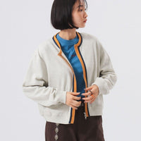 Three -Tone Sweat Cardigan - HLY & CHOCCICO