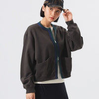 Three -Tone Sweat Cardigan - HLY & CHOCCICO
